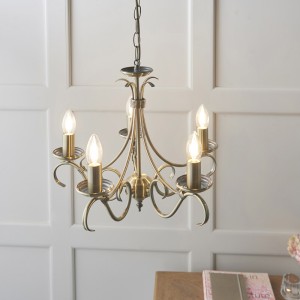 Endon 5 light multi-arm pendant light