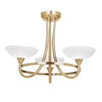 Cagney 3 Light Semi Flush