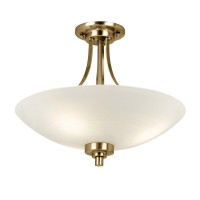 Welles 3 Light Flush