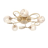 Aherne 5 Light Semi Flush