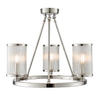 Easton 3 Light Semi Flush