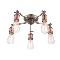 Hal 5 Light Semi Flush