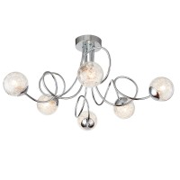 Auria 6 Light Semi Flush