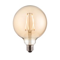 E27 LED Filament Globe 125 Amber