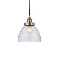 Hansen Single Light Antique Brass Pendant