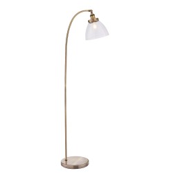 Hansen Single Light Floor - Brass