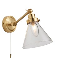 Faraday Single Light Wall Gold