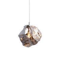 Rock Single Light Pendant - Chrome